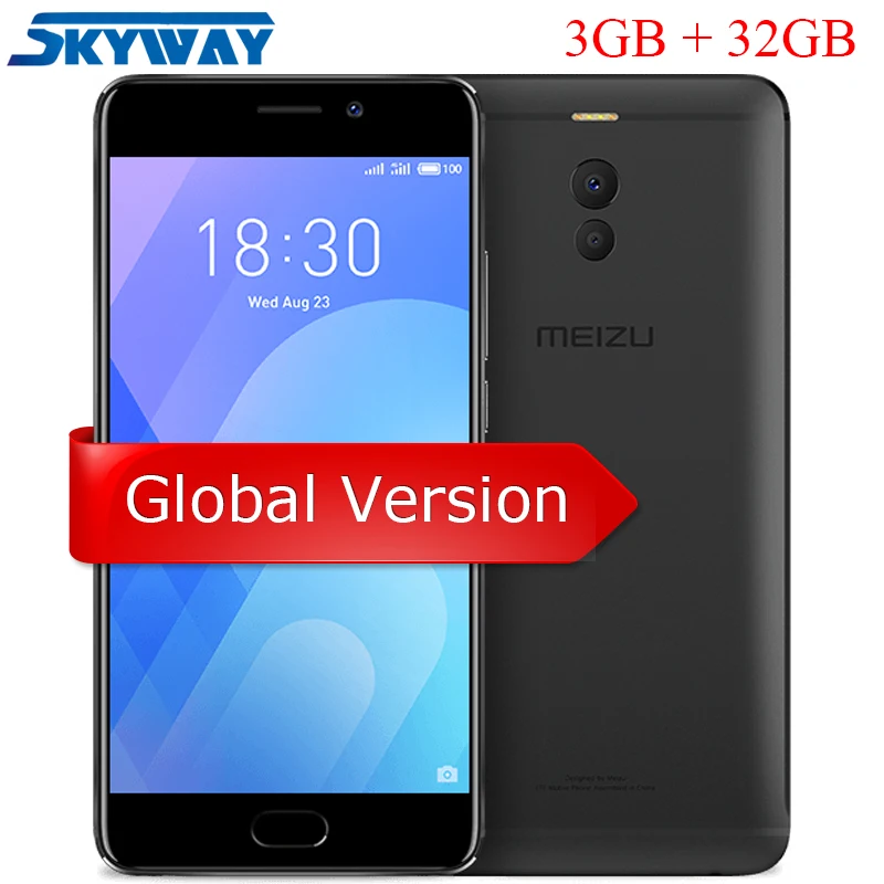 Original Meizu M6 Note 4G LTE 3GB 32GB Cell Phone Android Snapdragon 625 Octa core 5.5” Dual PD Camera 4000mAh Fingerprint