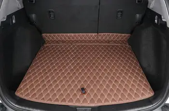 

2 Colors 2 pcs Car Auto Rear Trunk Mat Boot Liner Cargo Floor Mat Tray Sticker Dog Pet Cover fit for Honda CRV 2017