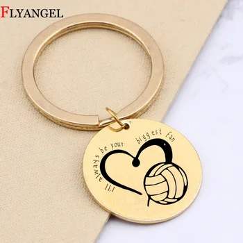 

Creative Lovely Couples Friends Gift Keyring I'll Always be your biggest fan Heart Keychain Women Men Car Bag Key Chain Jewelry