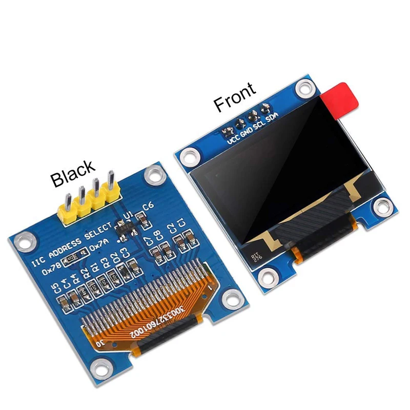 0,91/0,96 дюймов IIC Серийный Желтый Синий ЖК-дисплей модуль 128X64 IEC SSD1306 12864 плата с ЖК-экраном для Arduino с 40pin Dupont