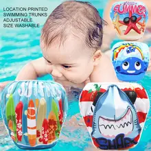 2 шт., новые детские подгузники для купания, унисекс, водонепроницаемая регулируемая одежда, подгузники, штаны для бассейна для детей 0-3 лет, для маленьких мальчиков и девочек