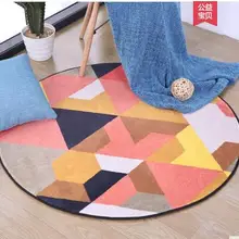 Скандинавский круглый ковер, вход в спальню, компьютерное кресло, подвесная ротанговая корзина, стул, подушка для гостиной, журнальный столик, прикроватная кровать