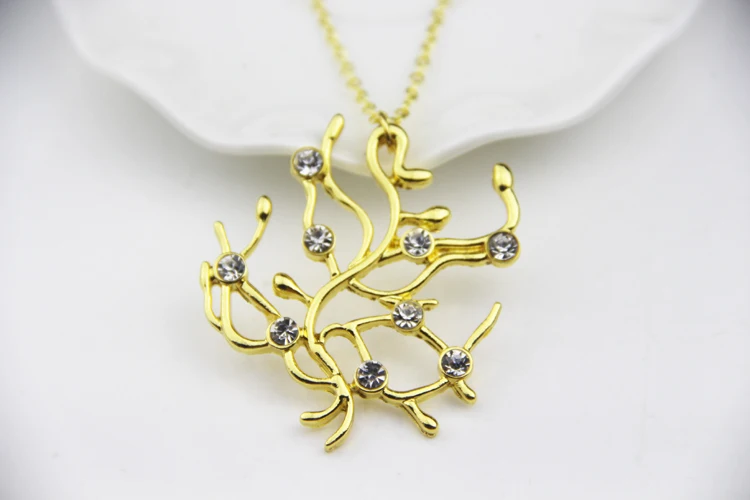 

ZRM Fashion Jewelry Beauty and the Beast Rose Tree Pendant Necklace His Beauty/Her Beast Valentines Day,Fairy Tale Movie