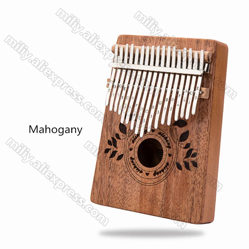 Paino 17 Key Kalimba Mbira Calimba африканское красное дерево «пианино для больших пальцев» палец с сумкой клавиатура Marimba деревянный музыкальный инструмент - Цвет: 4