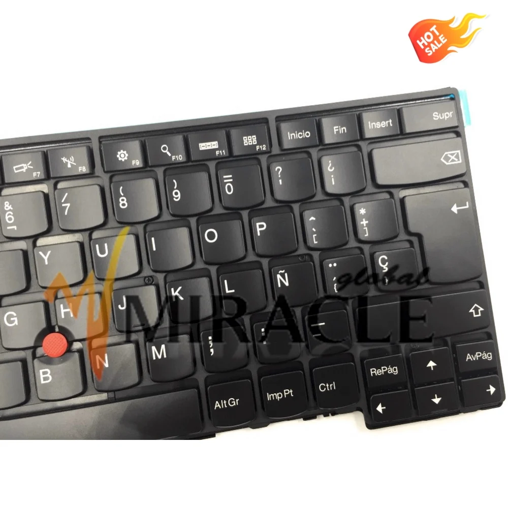 Teclado para Notebook com Retroiluminação Espanhol Sg588502ea 04x0149 para Lenovo Thinkpad E431 T431s T440 T440s T440p E440 L440 sp - Imagem 2