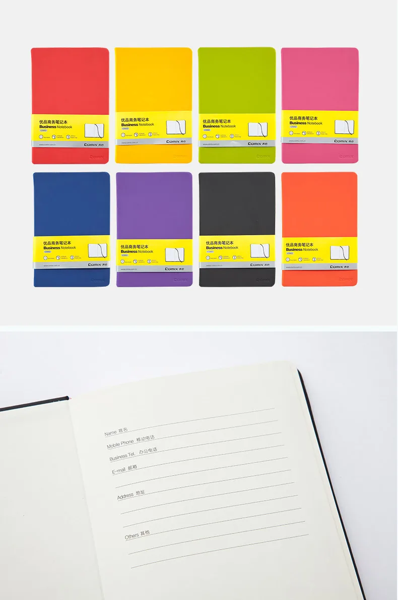 122sheets Notebook thickened A5 soft leather Notepad color clear portable diary book Writing Pads planners Office stationery