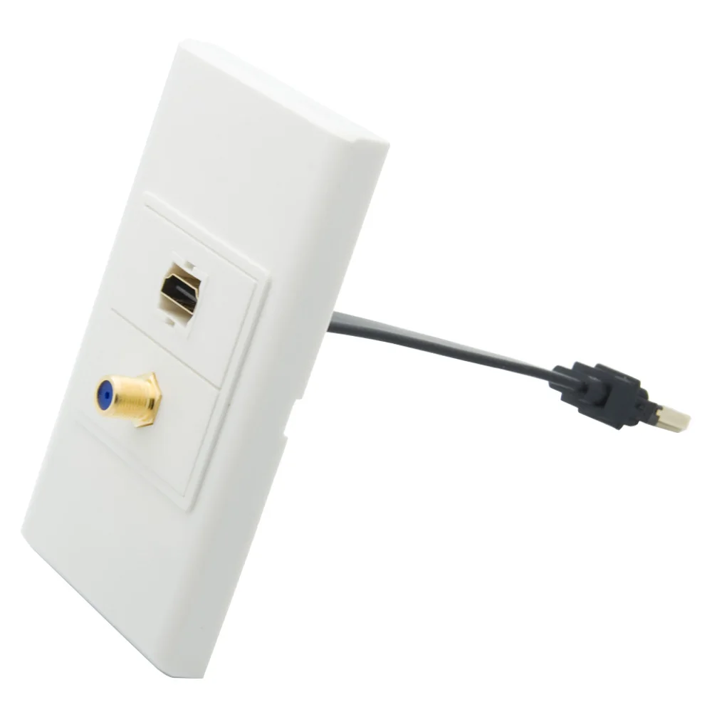 1 комплект, без винта HDMI Золотой F RG6 коаксиальный настенные тарелки с задней Женский Разъем