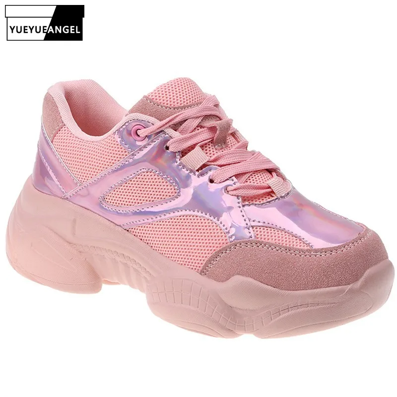 pink chunky trainers