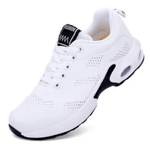Кроссовки для фитнеса на шнуровке с перфорацией; кроссовки для бега, визуально увеличивающие рост; дышащие Спортивные кроссовки с круглым носком и воздушной подушкой; JU6