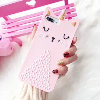 Pink Caticorn Case For iPhone