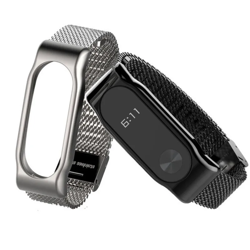 

Smart Bracelet MiBand 2 Milanese Mesh Wrist Strap for Xiaomi Mi Band 2 Watch Band Stainless Steel Milan Loop Belt Watch Straps