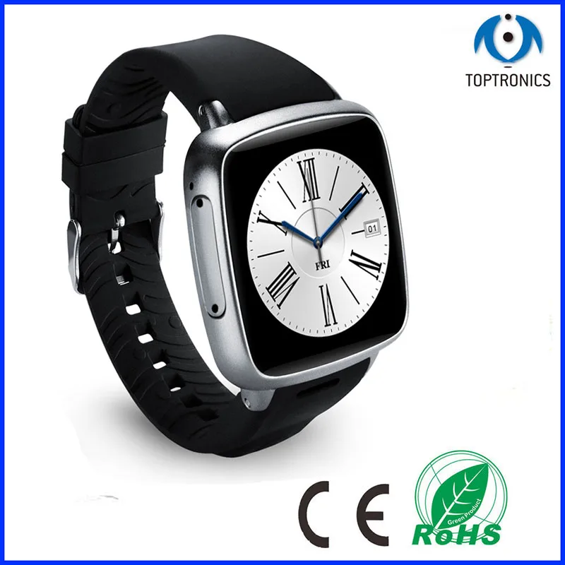 3G Smart Watch Phone with ROM 512M RAM 4G Android 4.4 1.3GHZ MTK6572 Dual Core Bluetooth Camera GPS Heart rate monitor PK KW88