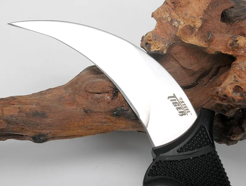 Новейшие холодные стальные Тигры 58-60HRC karambit нож открытый кемпинг инструменты охотничий нож спасательные ножи выживания с безопасной-Ex шиной