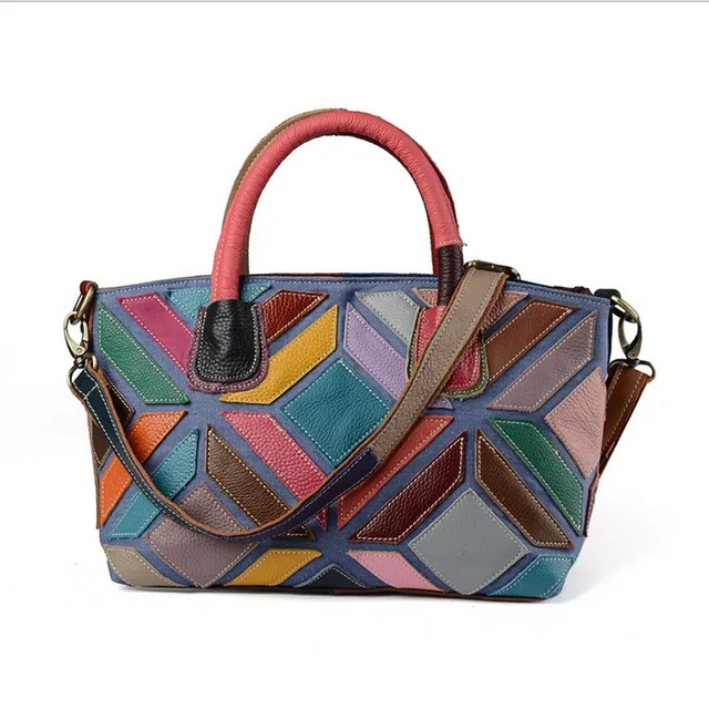 2017 Women Evening Bags Designer Genuine Leather Woman Handbags 2017 Women Evening Bags Designer Genuine Leather Woman Handbags Multicolor Patchwork Messenger Bag