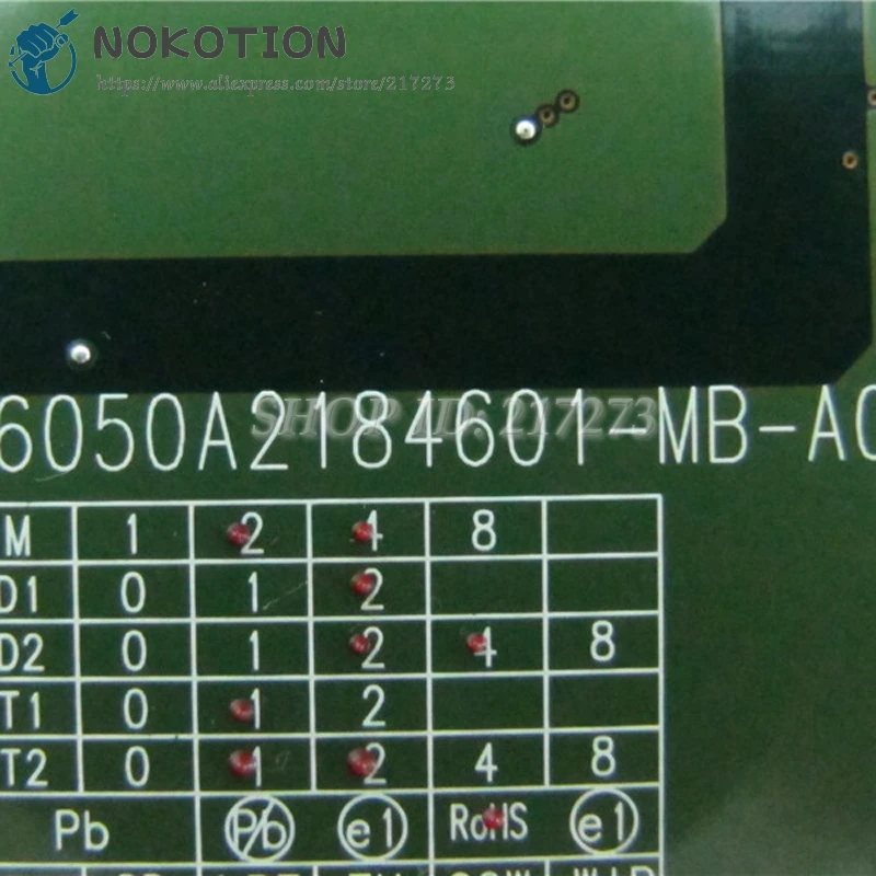 Материнская плата NOKOTION для ноутбука Acer sapire 8920G 8920 DDR2 Бесплатный процессор MBAP50B001