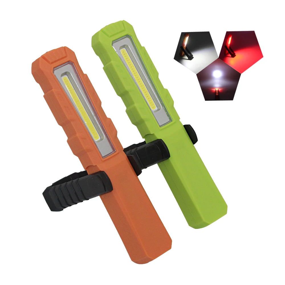 

Rechargeable COB Light Flashlights LED COB Camping Work Inspection Light Lamp Hand Torch Magnetic Work Light