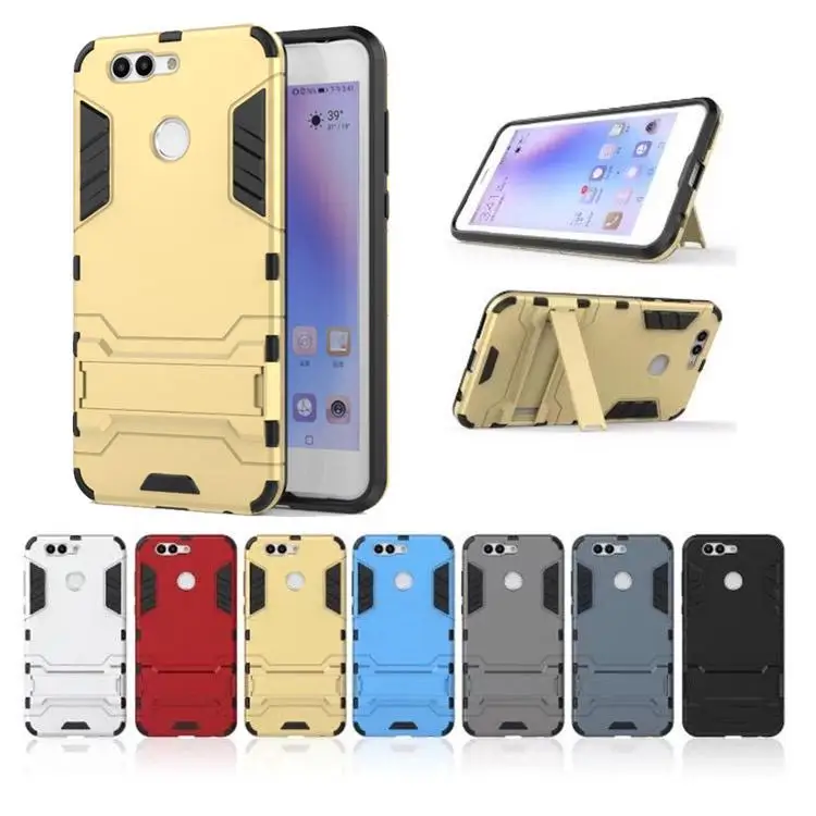 Hybrid Armor Rugged Rubber Kickstand Case Cover for Huawei Nova 2 / Plus |