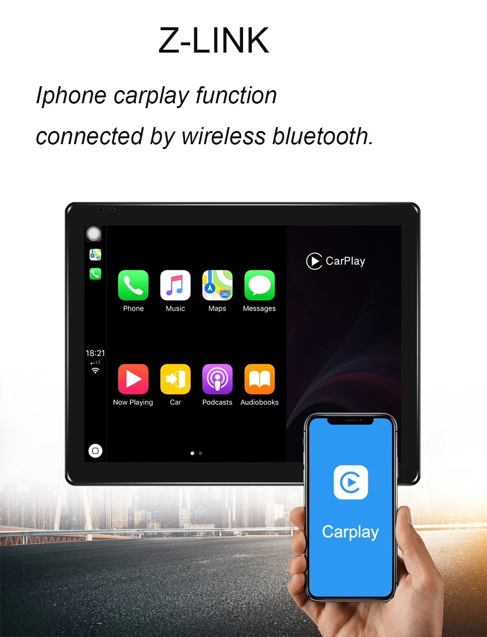 Cheap 9.7" Single Din Auto Radio Android 8.1 4GB/64GB GPS Wifi Built in 4G Modem DSP Wireless Bluetooth Carplay Rear View Camera 8