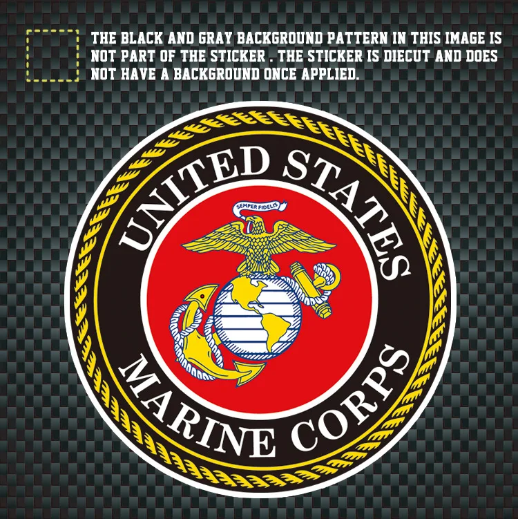 

1 PC US MARINE CORPS USMC SEAL DECAL STICKER