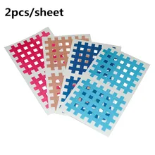 新到着 (10 枚/ロット) 高品質スパイラルクロスキネシオロジーテープ 3 ミリメートル × 4 ミリメートル 9 個/シート理学療法クロステープ(China)