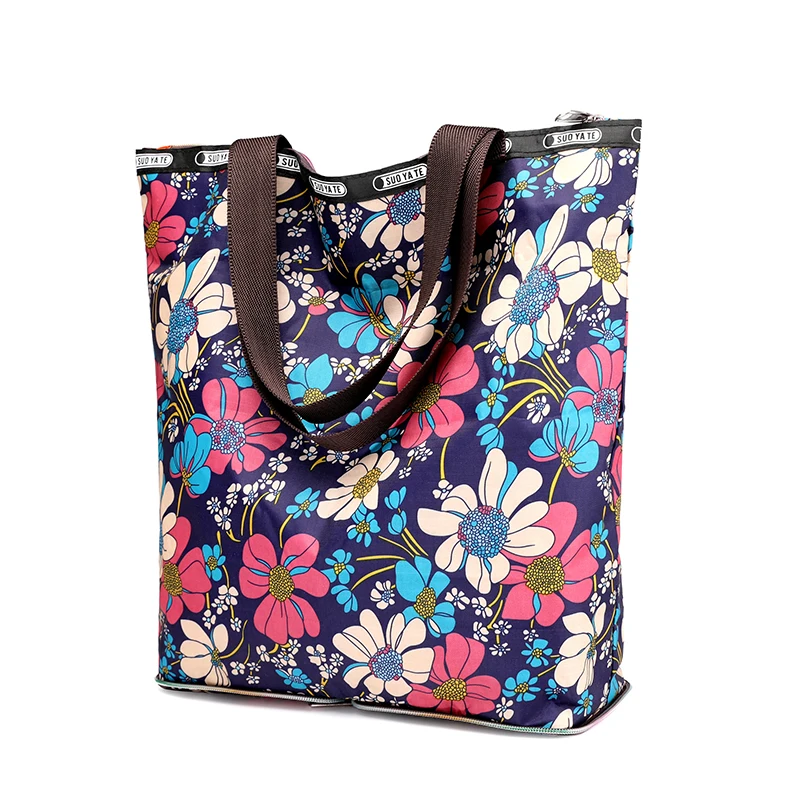  Fashion Floral Printing Women's Handbag High Quality Durable School Bag Big Capacity Girl's Shoulde - 32834798171