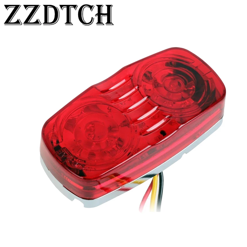 ZZDTCH 10 шт. 12-24 в 12 Led Грузовик Боковые габаритные огни Vans тормозной фонарь для грузовика
