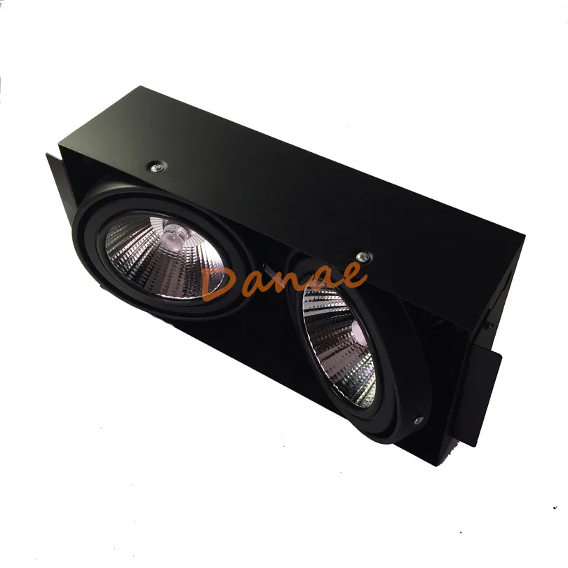 PROD 32869026213 High Quality AC110V 220V Square 15W 2X15W 30W COB LED
Downlight LED Grille Lighting Indoor Ceiling Lamp Dimmable Warm Cool
White