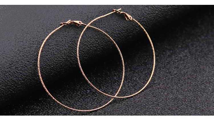 50 мм круглые креативные серьги-кольца из нержавеющей стали, большие круглые серьги, подарок для женщин, ювелирные украшения, серьги оптом