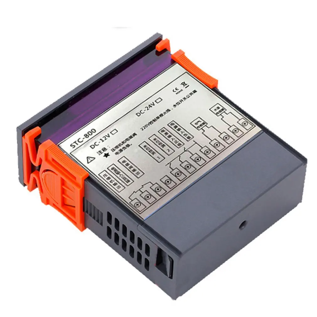 Stc-800 светодиодный цифровой Температура контроллер 12V 24V 220V терморегулятор Термостат с нагревателем и охладителем