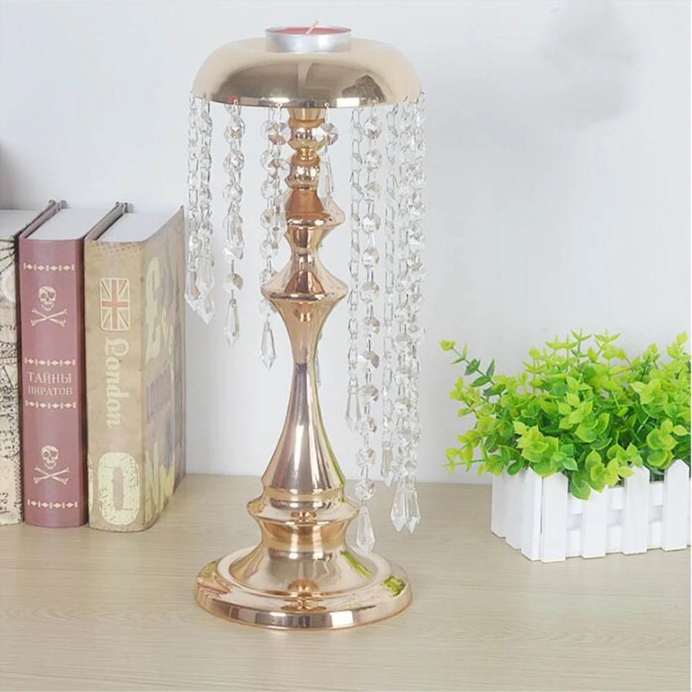 Buy New design crystal candle holder candlestick with