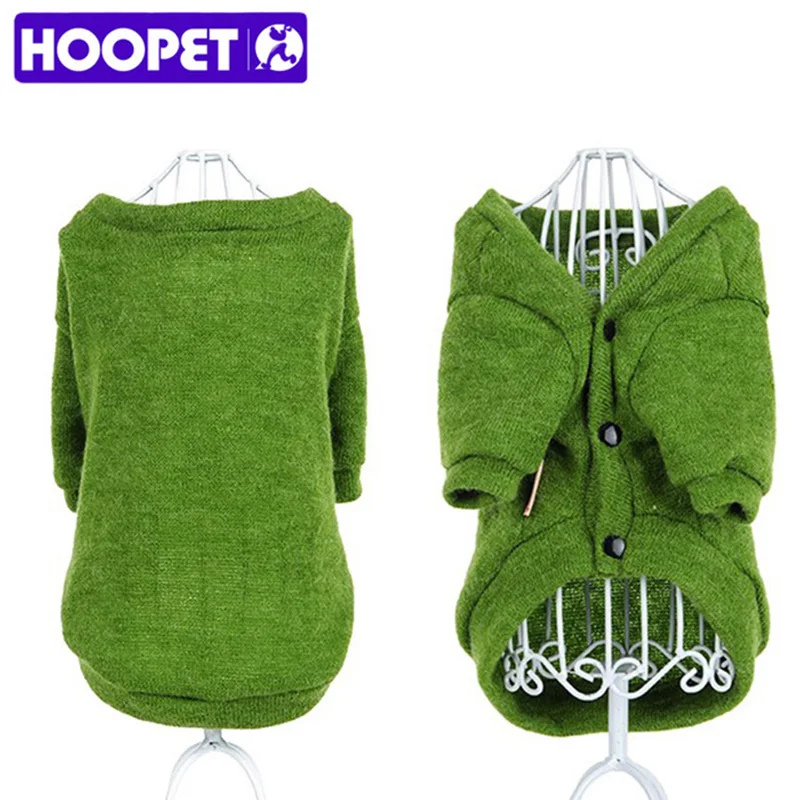 

HOOPET New Hot Sale Pet Dogs Soft Green Rabbit Wool Cardigan Autumn and Winter Warm Clothes