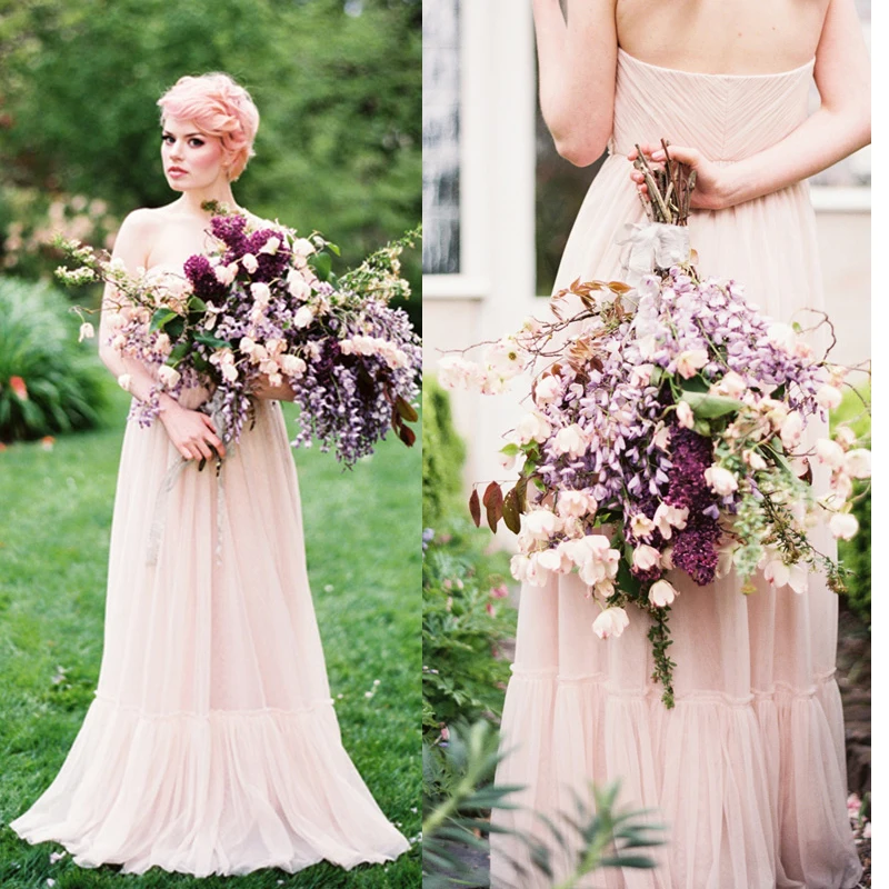 How To Wear A Blush Wedding Dress 25 Stunning Ideas Maggie