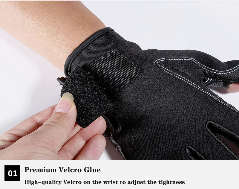 Cycling Bike Bicycle Touch Screen Non-Slip Breathable Long Gloves Bike Bicycle Cycle Full Finger Bike Smartphone Gloves