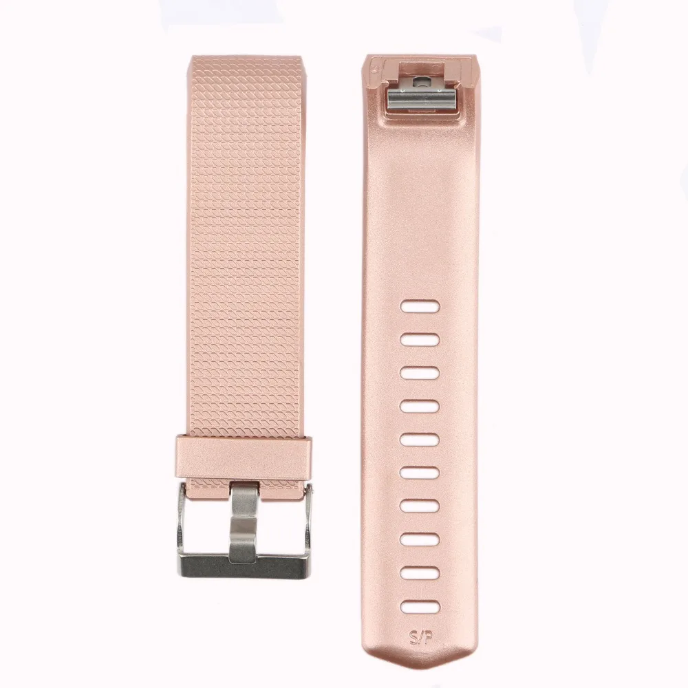 

Honecumi Charge 2 Soft Bracelets Replacement Small Large New Rose Red Sports Silicone Bracelet Strap Band For Fitbit Charge 2