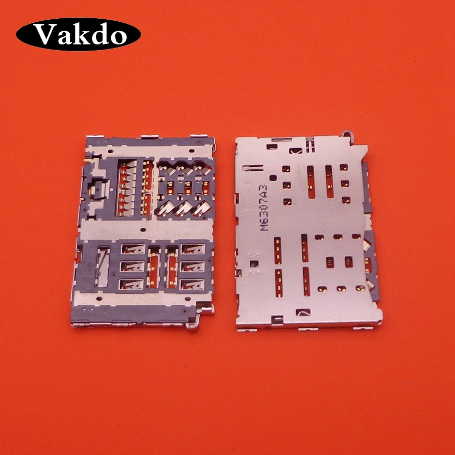 

2pcs/lot Sim card reader slot tray module holder connector for LG G6 H870 H870DS LS993 VS988 H872 socket