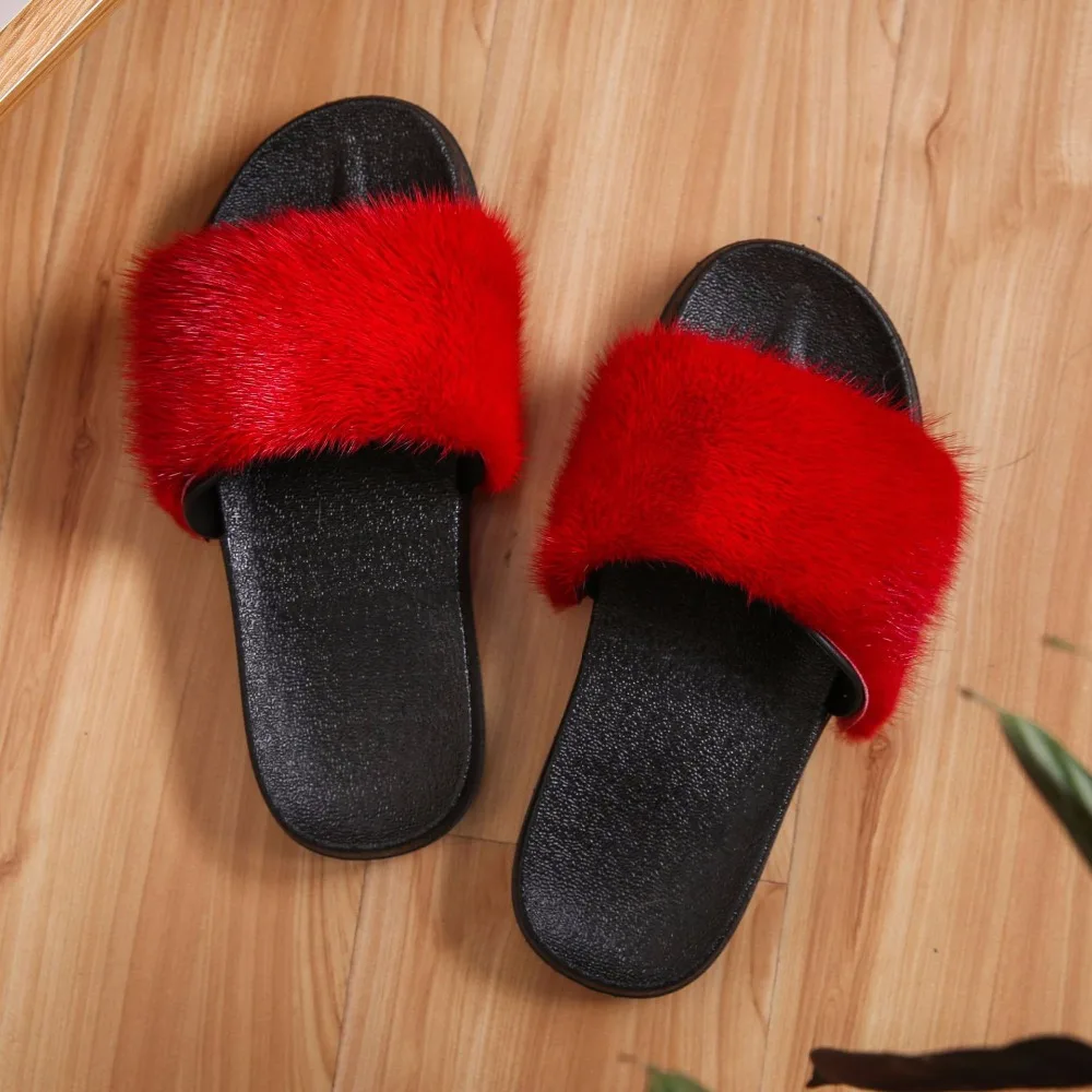 Mink fur slippers (7)