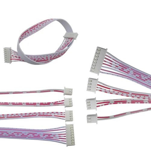 100Pcs 50cm 5P/6P/7P Double XH2.54 Header AWG26 Red White Wire Cable | Обустройство дома
