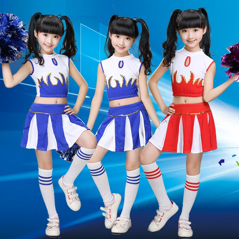 Girl Children Academic Dress School Uniforms Set Kid Girls Student Jazz Costumes Boy Competition Suit Cheerleader Suits | Тематическая