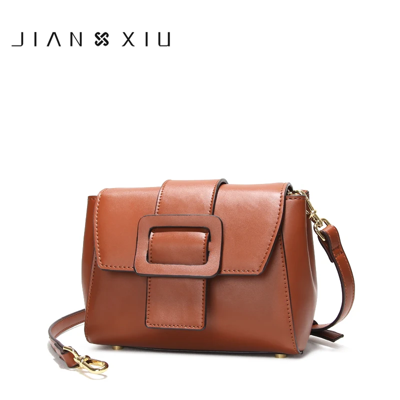 

JIANXIU Women Messenger Bags Split Leather Bag Bolsos Mujer Bolsa Sac Tassen Bolsas Feminina Shoulder Crossbody Belt Small Bag