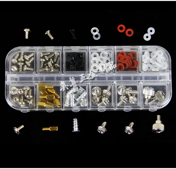 

DRELD 125pcs computer screw kit M3 Personal Computer Desktop Screw & Standoffs Set for Motherboard HDD SSD screw washer in Box