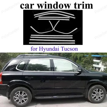 

Stainless Steel Window Frame Decoration Trim Car Styling Exterior Accessories For H-yundai Tucson