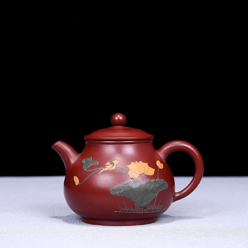 Качественные товары ручной НЕОБРАБОТАННАЯ руда dahongpao грязевая живопись Эскиз небольшой емкости кастрюля кунг-фу чайный сервиз
