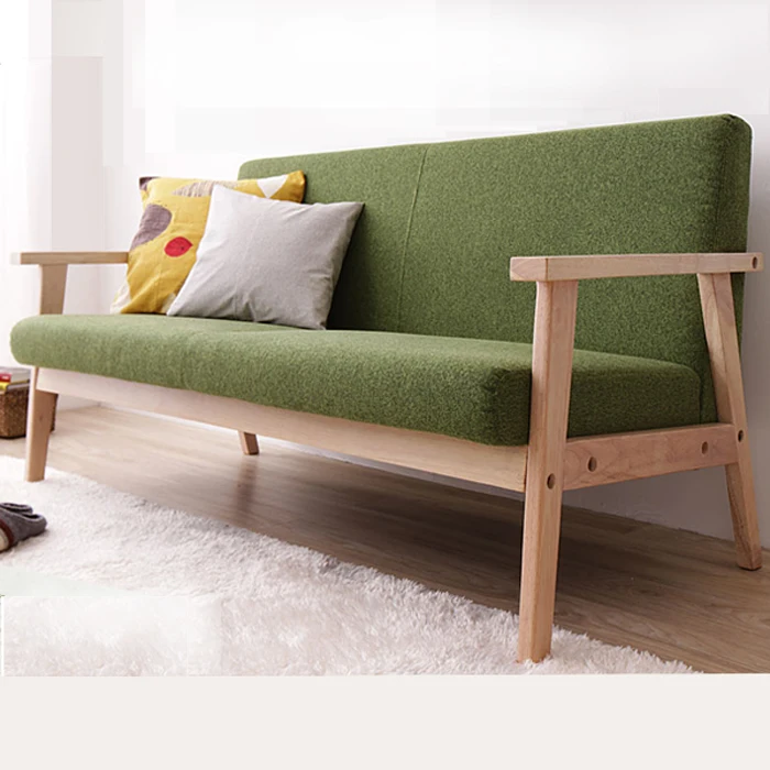simple detachable small sofa, small single solid wood sofa combination,furniture