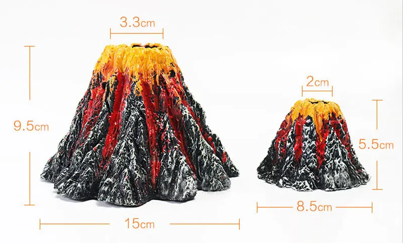 Eworld, воздушный камень, аквариум для аквариума, украшение, ландшафтный дизайн для рыб и водные питомцы, 2 размера, Имитационные вулканические товары для домашних животных