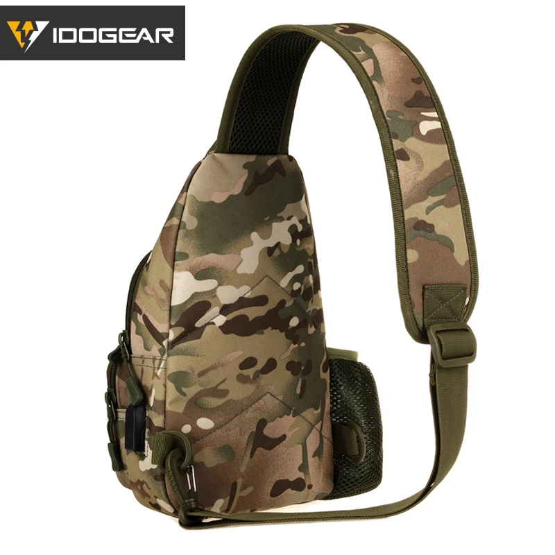 IDOGEAR тактическая сумка через плечо с USB нагрудная Женская камуфляжная Дорожная на