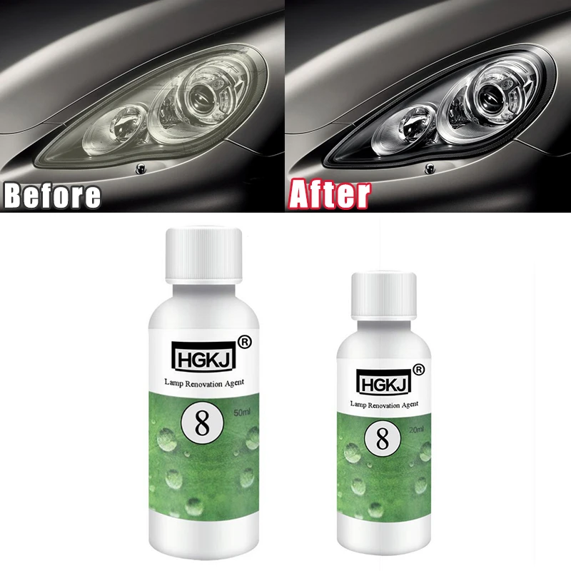 

20ml Auto polishing headlight restoration agent bright white headlight repair lamp Cleaning Window Glass Cleaner Car Accessories