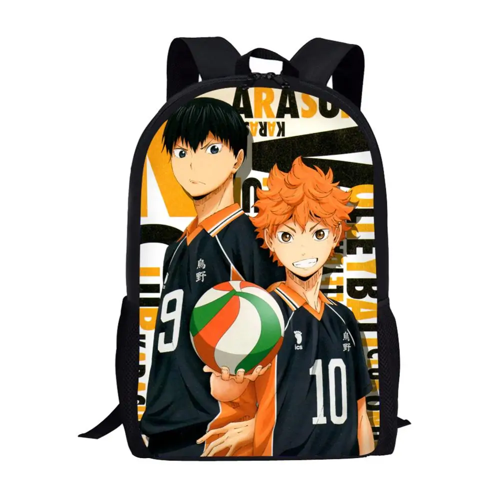 Школьные рюкзаки с принтом Аниме Haikyuu для мальчиков школьный портфель студентов