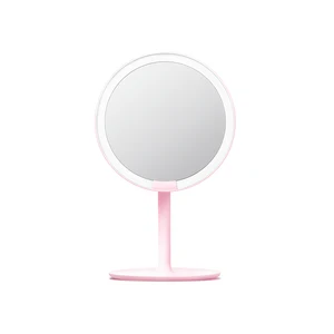 Image 2 - Amiro hd espelho regulável ajustável bancada 60 graus rotativo 2000mah luz do dia maquiagem cosmética espelho led para presente de amante