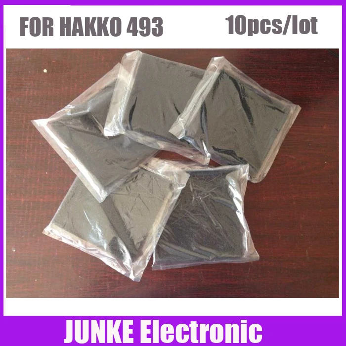 10 pcs high quality Activated Carbon Filter Sponge for Hakko 493 Solder