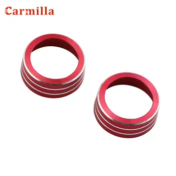 

Carmilla Car Air Conditioning Adjustment Knob Circle Cover for Ford Focus 4 MK4 2015 2016 2017 2018 Aluminum Alloy Accessories